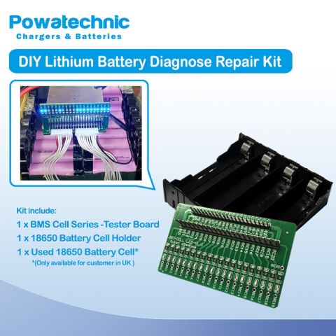 Lithium Battery DIY Diagnose Repair Kit 24V 36V 48V 60V BMS 7S 10S 13S 14S 16S