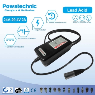 24V 5A Mobility Scooter Battery Charger | Compatible With Shoprider & Pride Mobility | 29V Output