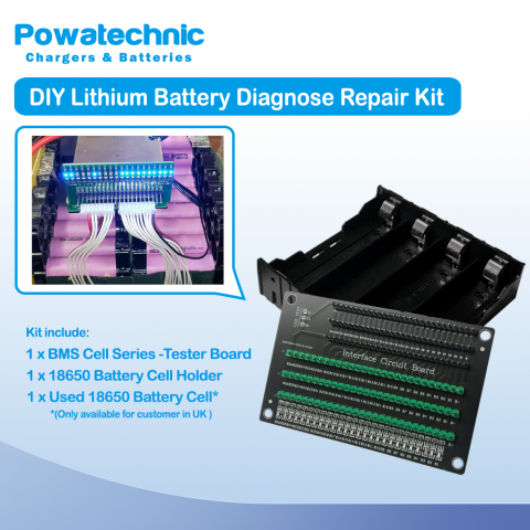 Lithium Battery DIY Diagnose Repair kit 48V 60V 72V 84V BMS 13S 16S 18S 20S 22S