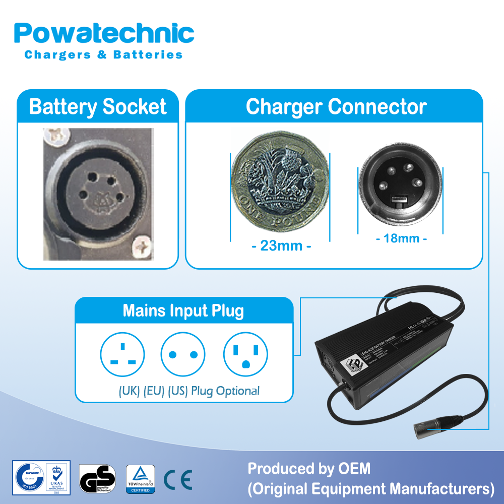 Rascal Liteway 8 Mega Lite Mobility Scooter 24V (XLR 4pin) Battery