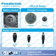 electriQ Active E-SC1 E-Scooter 36V (DCJ 5.5mm) Battery Charger 1