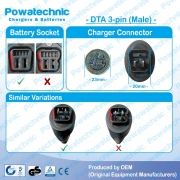 Stellar Forte 36V DTA 3-pin Phylion Battery Charger 1