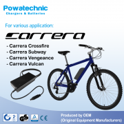 DZLM3620-M2 Carrera Crossroad E-Bike [2022-2023] 36V (PEN 3-pin) Joycube Phyion Battery Charger 2