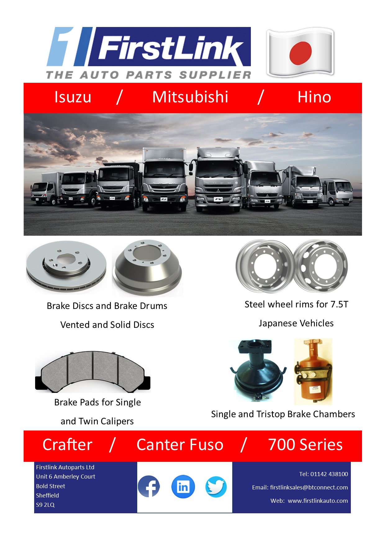 Japanese Vehicle Parts Flyer